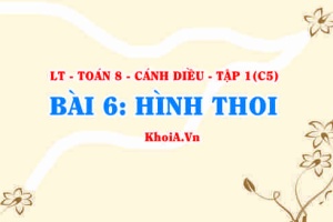 Dấu hiệu nhận biết Hình Thoi, tính chất, khái niệm Hình Thoi? Toán 8 bài 6 c5cd1